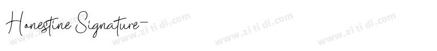 Honestine Signature字体转换
